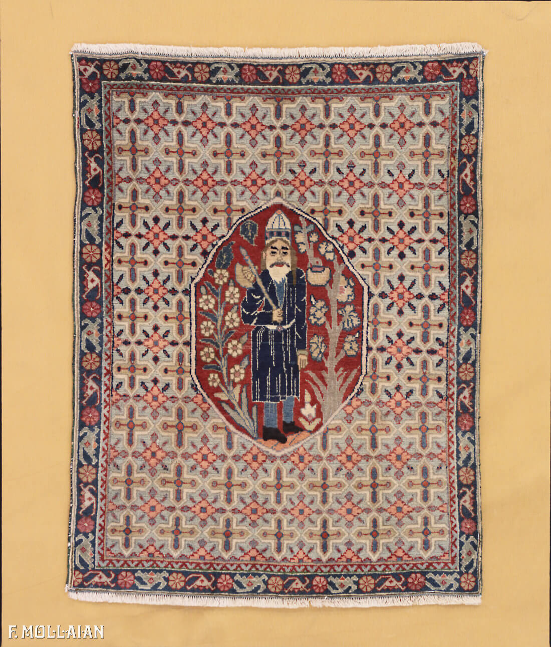 Antique Persian Pictorial Tabriz Rug n°:66243461